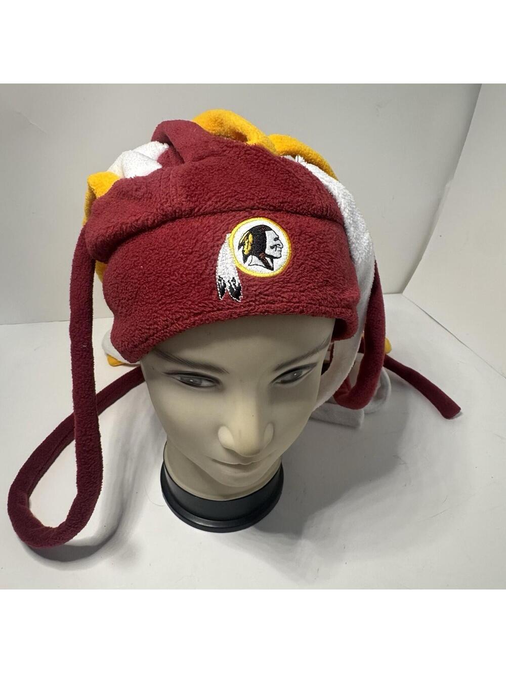 Washington Redskins Reebok Dreadlock Fleece Hat Beanie Wig One Size NFL